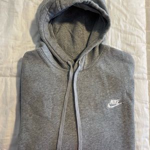 Grey Nike hoodie Large